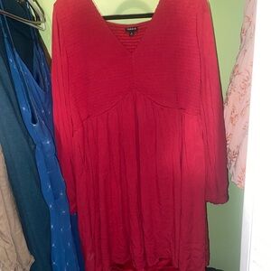 Torrid Vibrant Red Textured Top